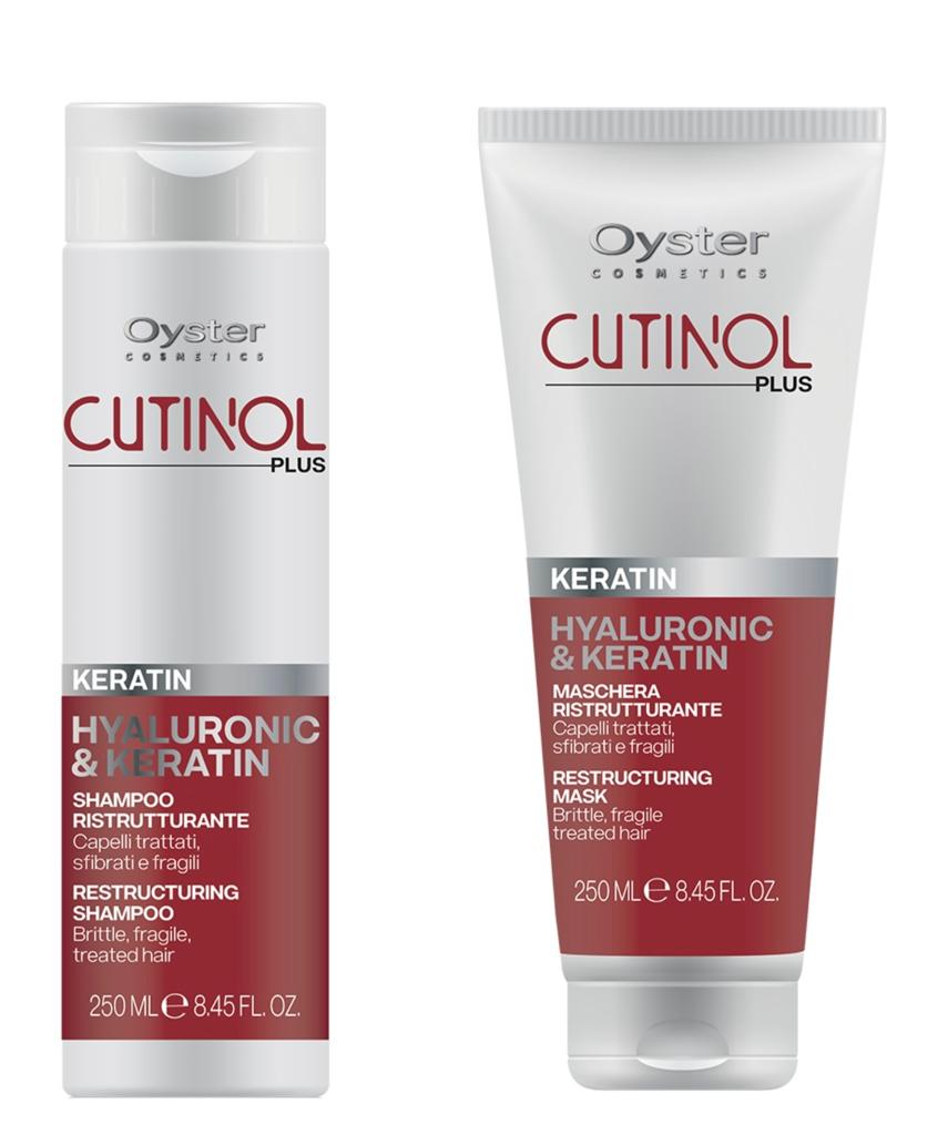 Oyster Cutinol Plus Keratin Kit Shampoo e Maschera