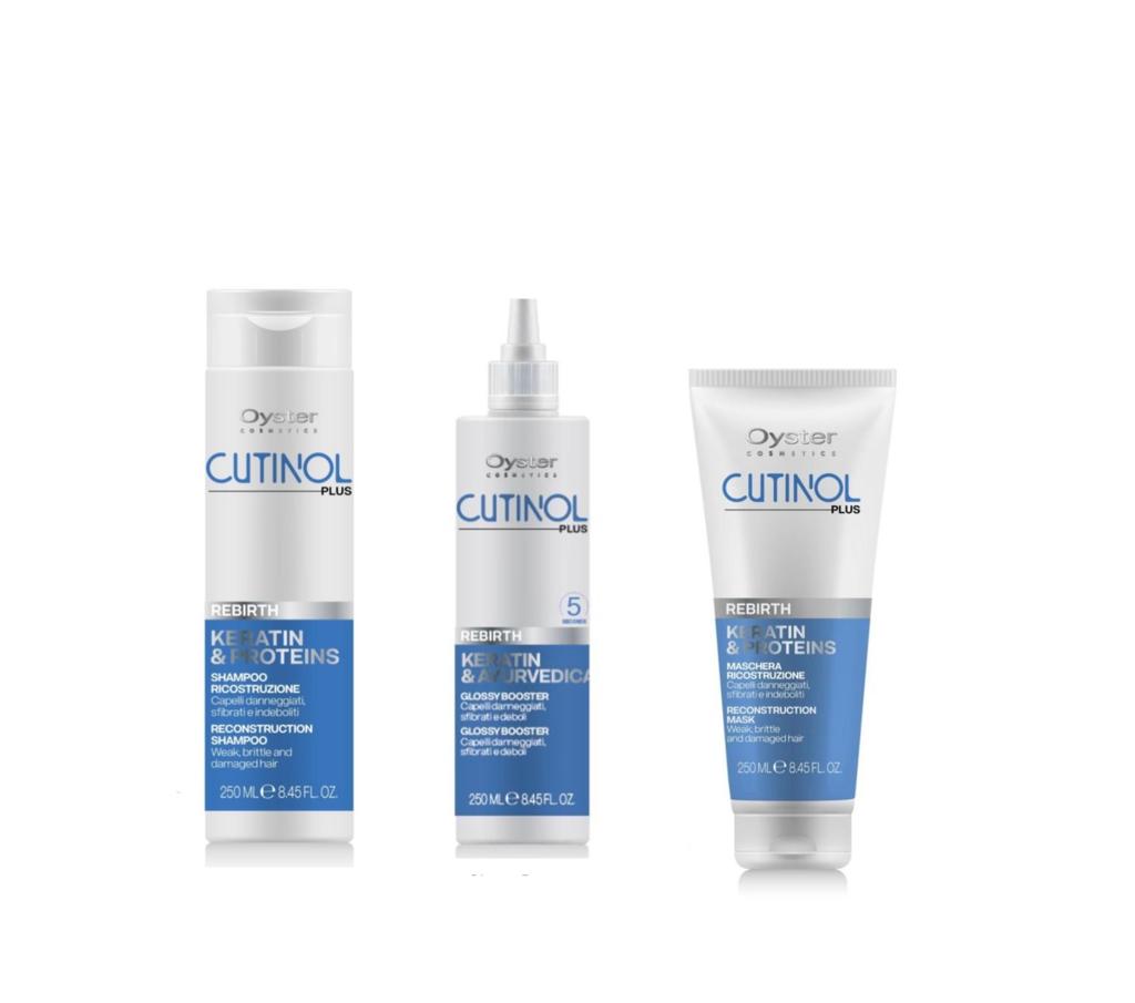 Oyster Rebirth Kit Ricostruttore, Rimpolpante e Lucidante SHAMPOO, GLOSSY, MASCHERA