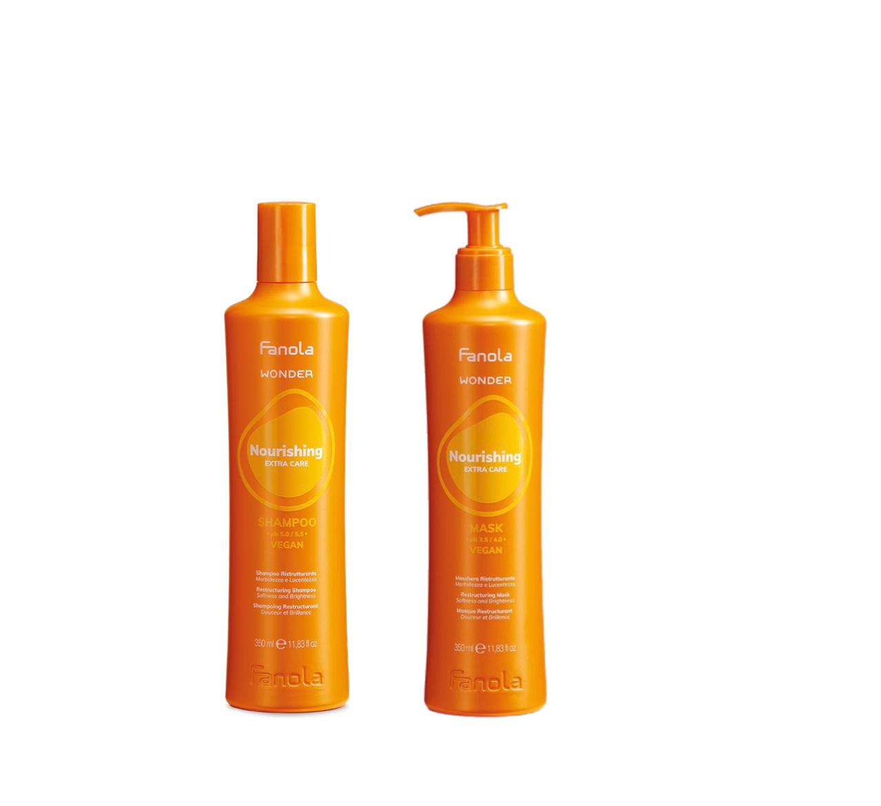 Fanola Nourishing Wonder Kit Shampoo e Maschera Ristrutturante