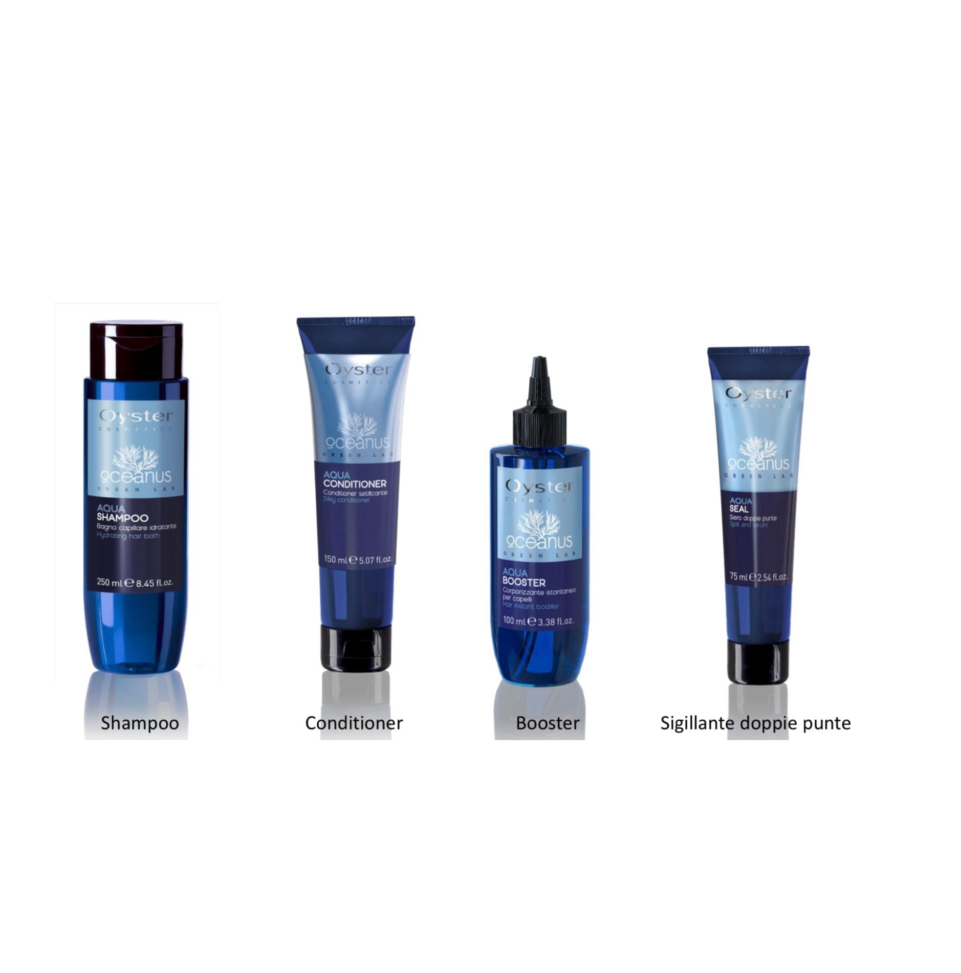Oyster Oceanus Kit Aqua Shampoo+Conditioner+Booster+Aqua Seal