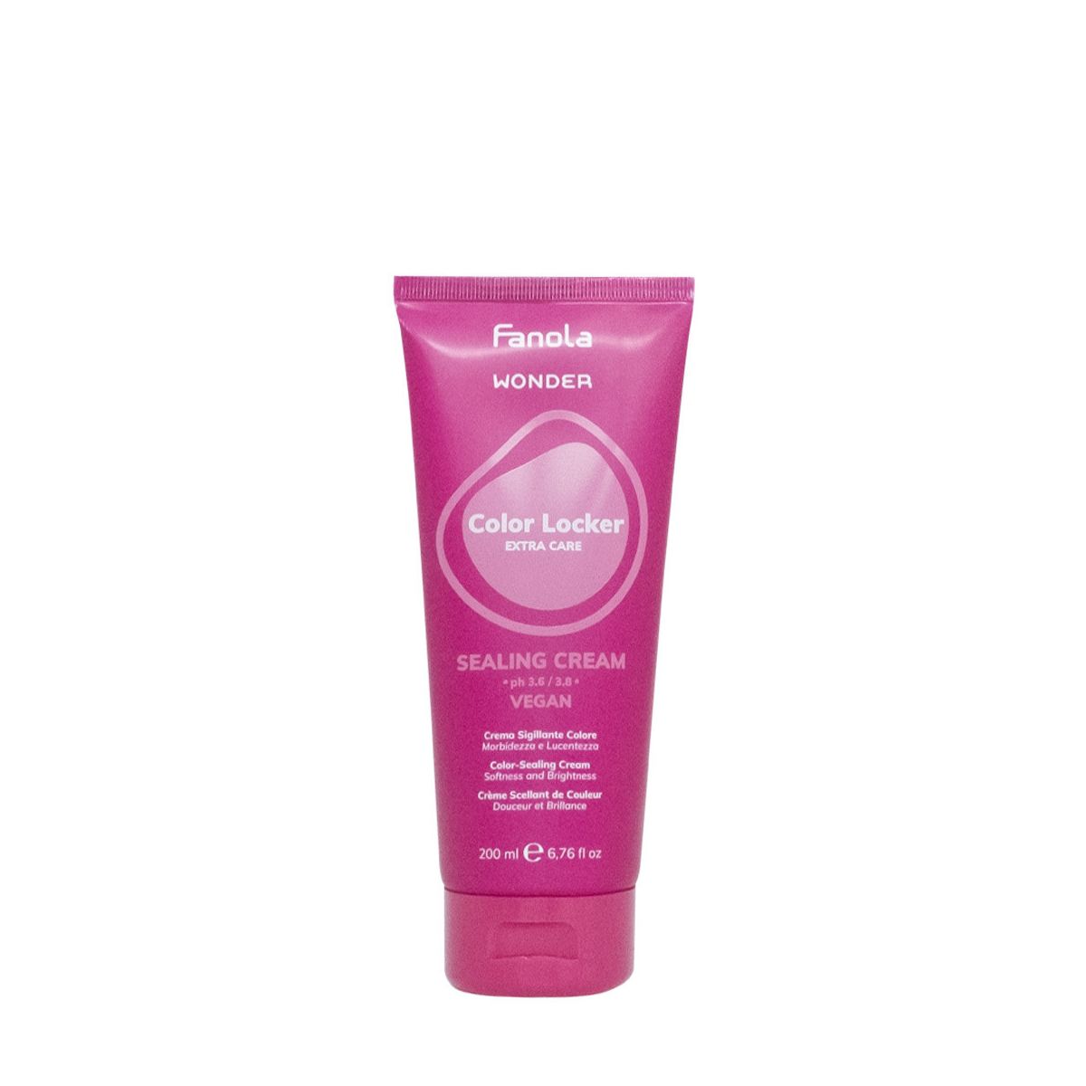 Fanola Kit Wonder Color Locker Shampoo, Maschera, Milk Spray Capelli Colorati Vegan
