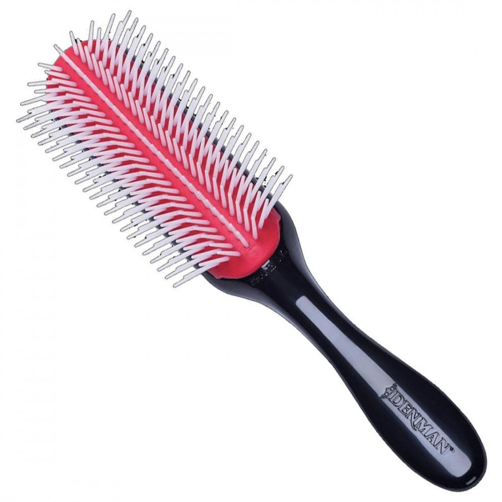 Denman D3 Original Styler 9 Row Brush Black and Red